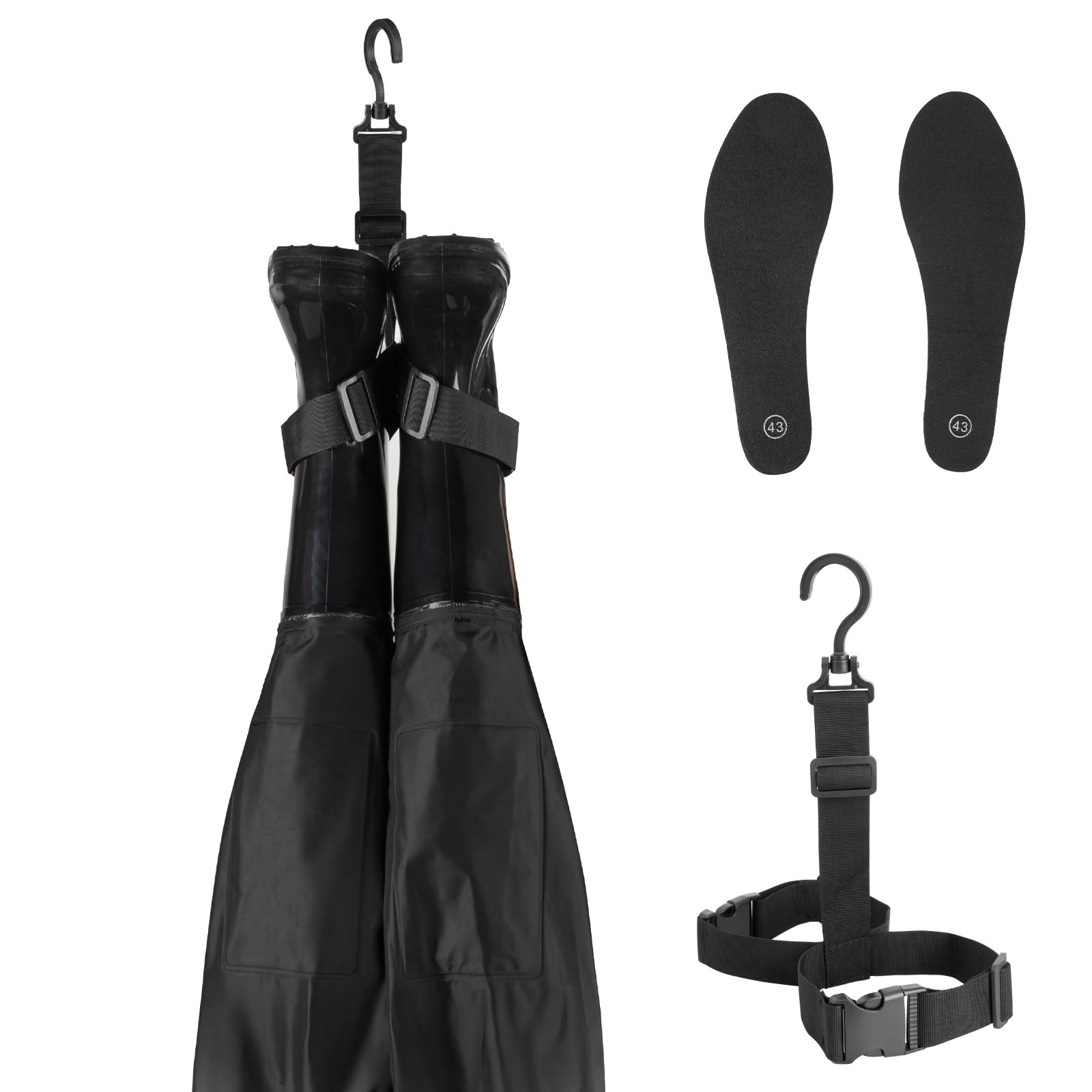 Night Cat Waders Pêche Homme: Cuissardes Peche Femme Imperméable Respirant avec PVC Bottes