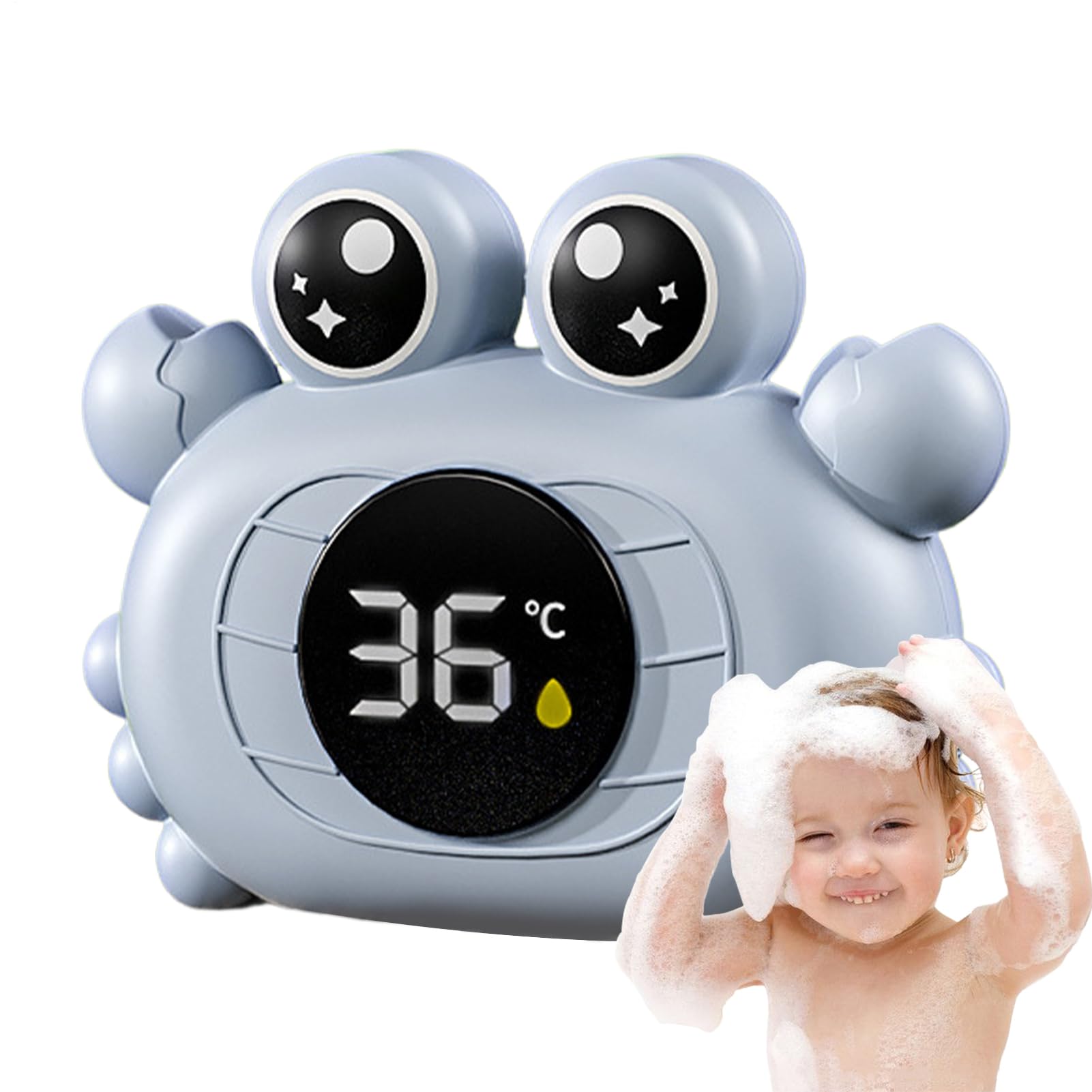 Termómetro De Baño Para Bebé, Termómetro Digital LED Para Bañera Para Bebé, Con Forma De Cang-rejo Y Pato, Flotante Impermeable Para Bañera, Para Piscina Y Spa