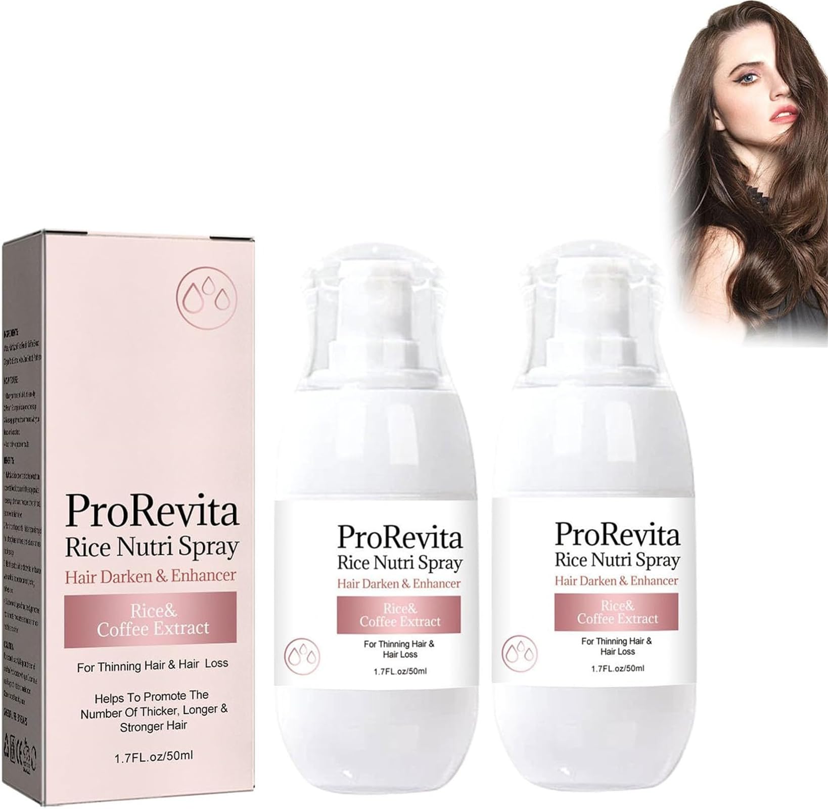 Zephta H-Regrow 2.0 - Zephta Hair Regrowth, ProRevita Rice Nutri Spray, Hair Helper Spray, Hair Care Spray for Thinning Hair & Hair Loss, for Men & Women (2Pcs)