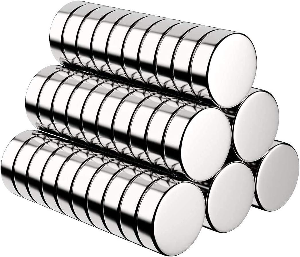 Mutuactor - Set Di 4 Magneti Rotondi Al Neodimio Super Potenti Con
