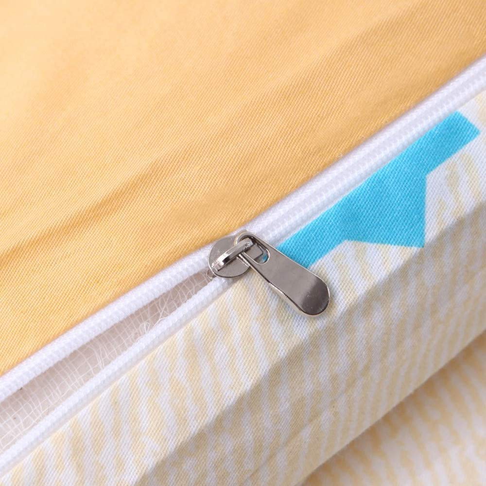 Parure de lit pour enfant - 100 % coton - Motif dessin animé - Pour enfant - Rose - Jaune - Bleu - 120 x 150 cm - Motif singe