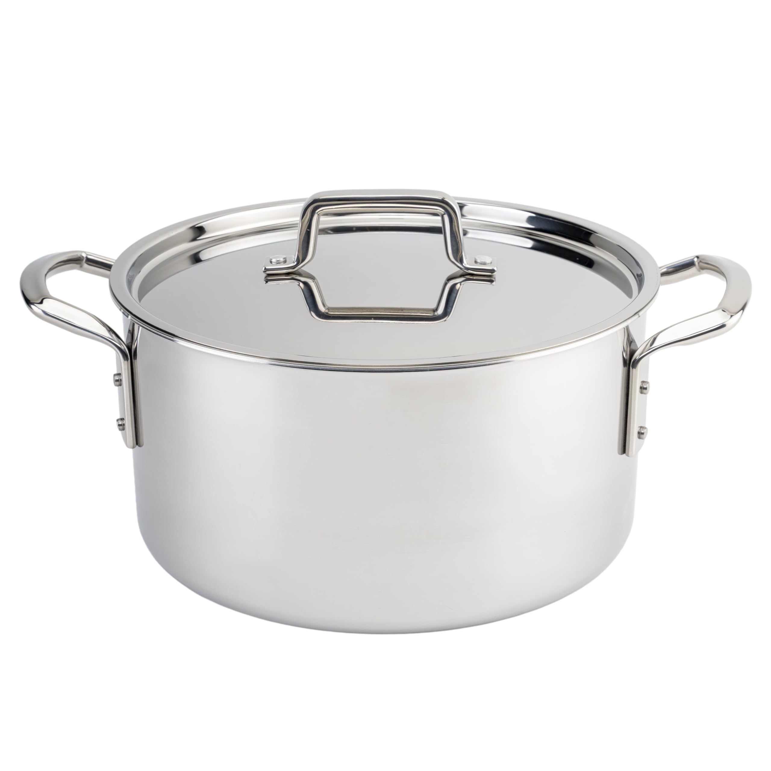 Marmite en acier inoxydable Winco Tgsp-12 avec couvercle Tri-gen NSF 12 qt
