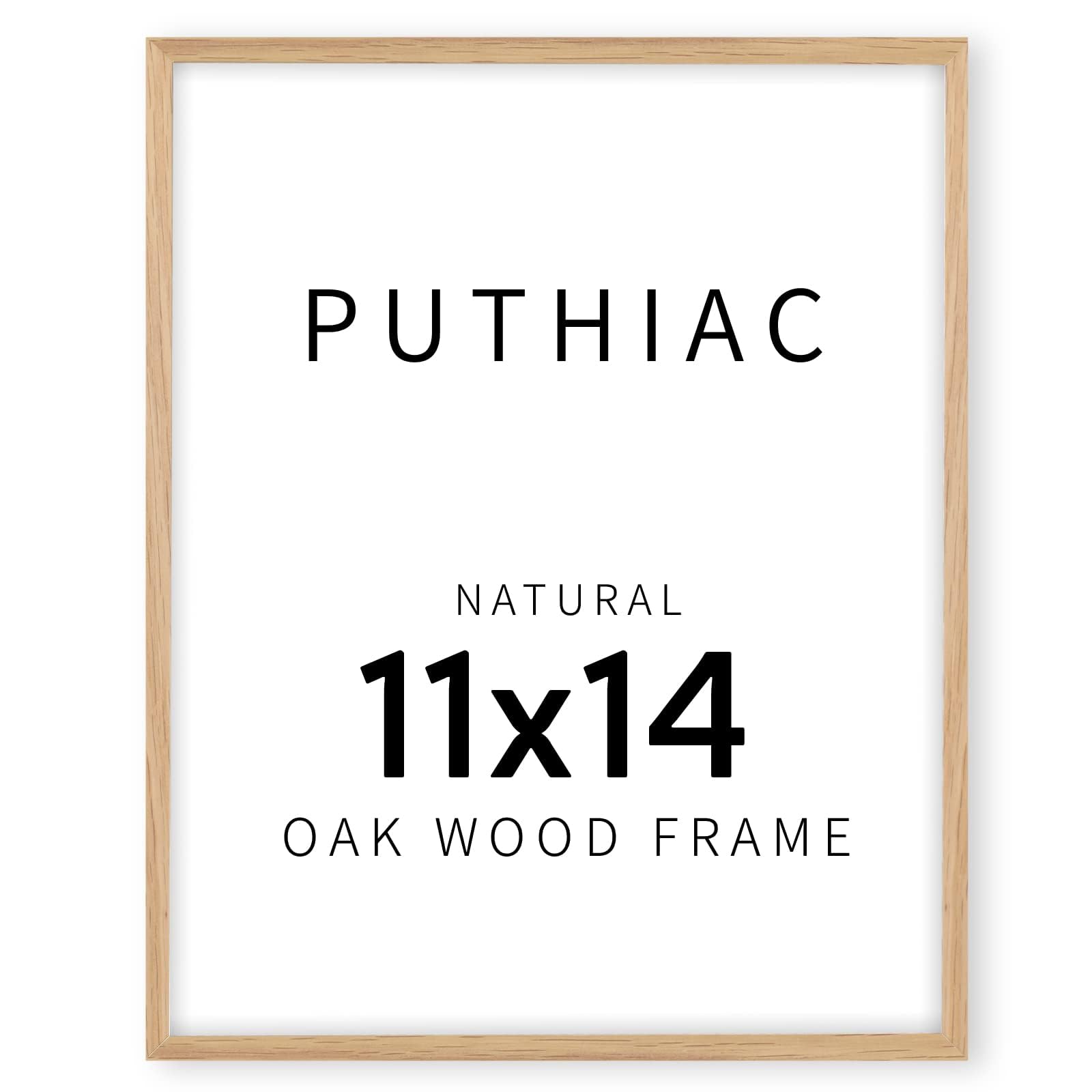 Photo 1 of puthiac 11x14 Solid Oak Wood Picture Frame