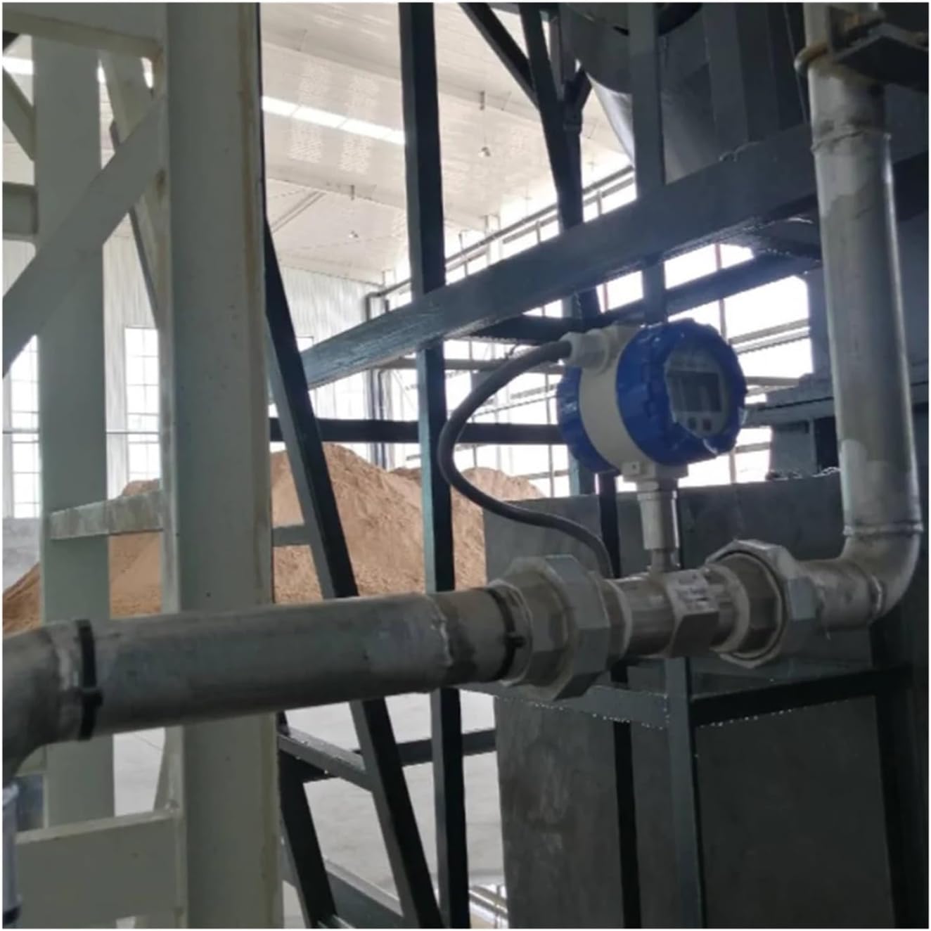 Turbine Flow Meter Digital Display SS304 Flowmeter 4-20mA RS485(DN40)