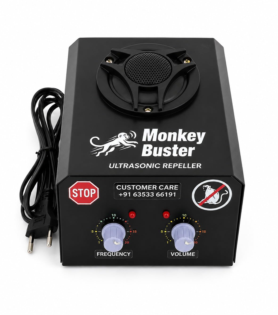 Monkey Repellent Device with Loud Sound for Home & Farm | Powerful Animal Deterrent Machine Covers Up to 3000 Sq Ft | Outdoor Monkey Control Device for Terrace with 1 Year Warranty-image-43