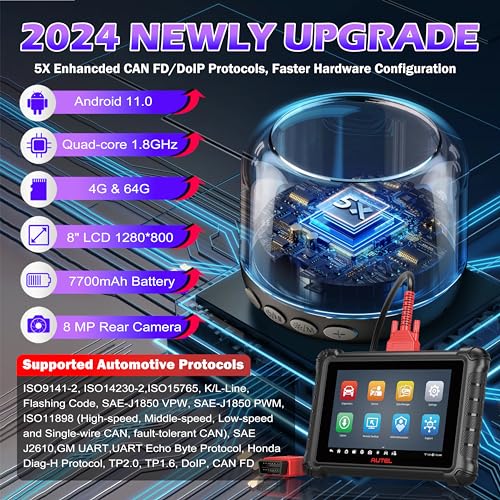 Autel TX900 Maxicheck Mx900 Autel Scanner 2024 8 Inch Mx900 Android 11 40+ Function Obd2 Scanner All System Diagnostic Can Fd/Do Ip Oe All System Scan No-Ip Limited Upgrade Mx808 Mx808S Same As Mk900 thumb #3