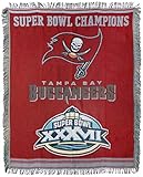 Northwest NFL Tampa Bay Buccaneers Unisex-Adult Woven Tapestry Throw Blanket, 48' x 60', Commemorative
