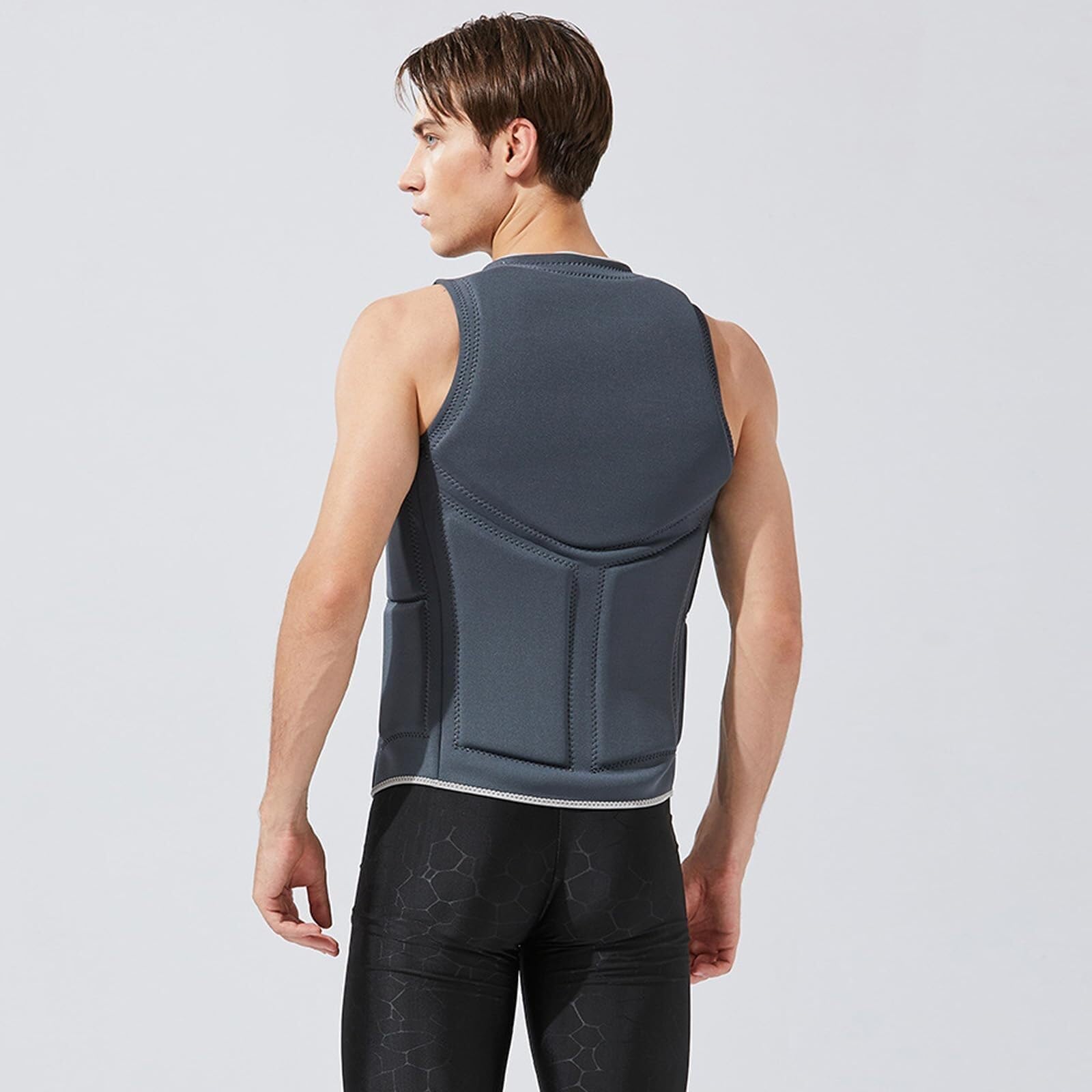 Unisex Wysoka Pływalność Przenośna Kamizelka do Wędkarstwa Muchowego Neopren Ergonomiczny Design do Snorkelingu Pływania Surfingu