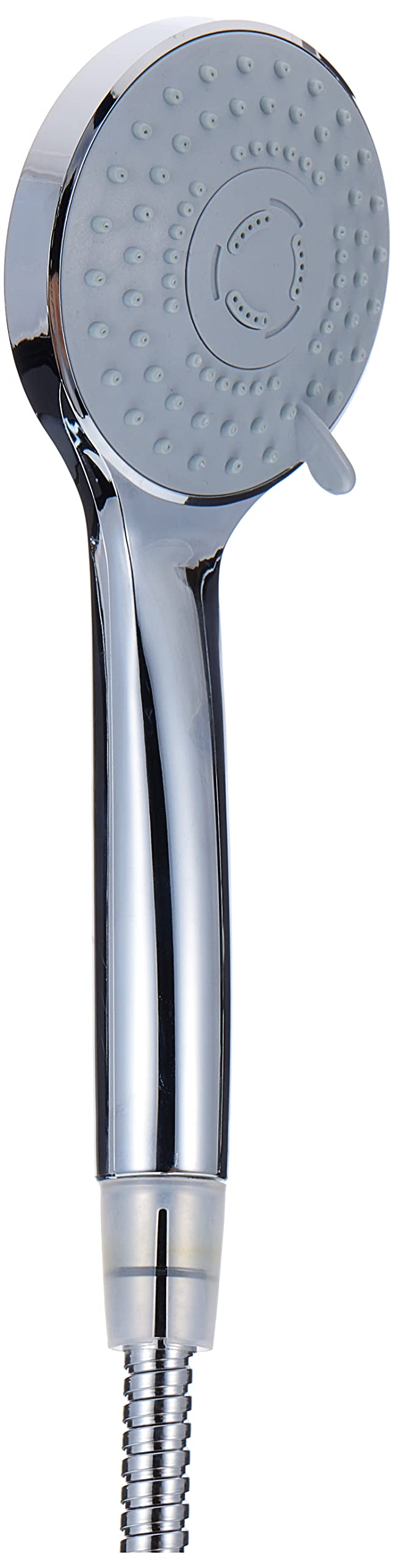 HesanitHand Shower logic,3 Spray Setting Handheld, Massage Spa Detachable Hand Held Showerhead Chrome Face with Hose and Adjustable Bracket