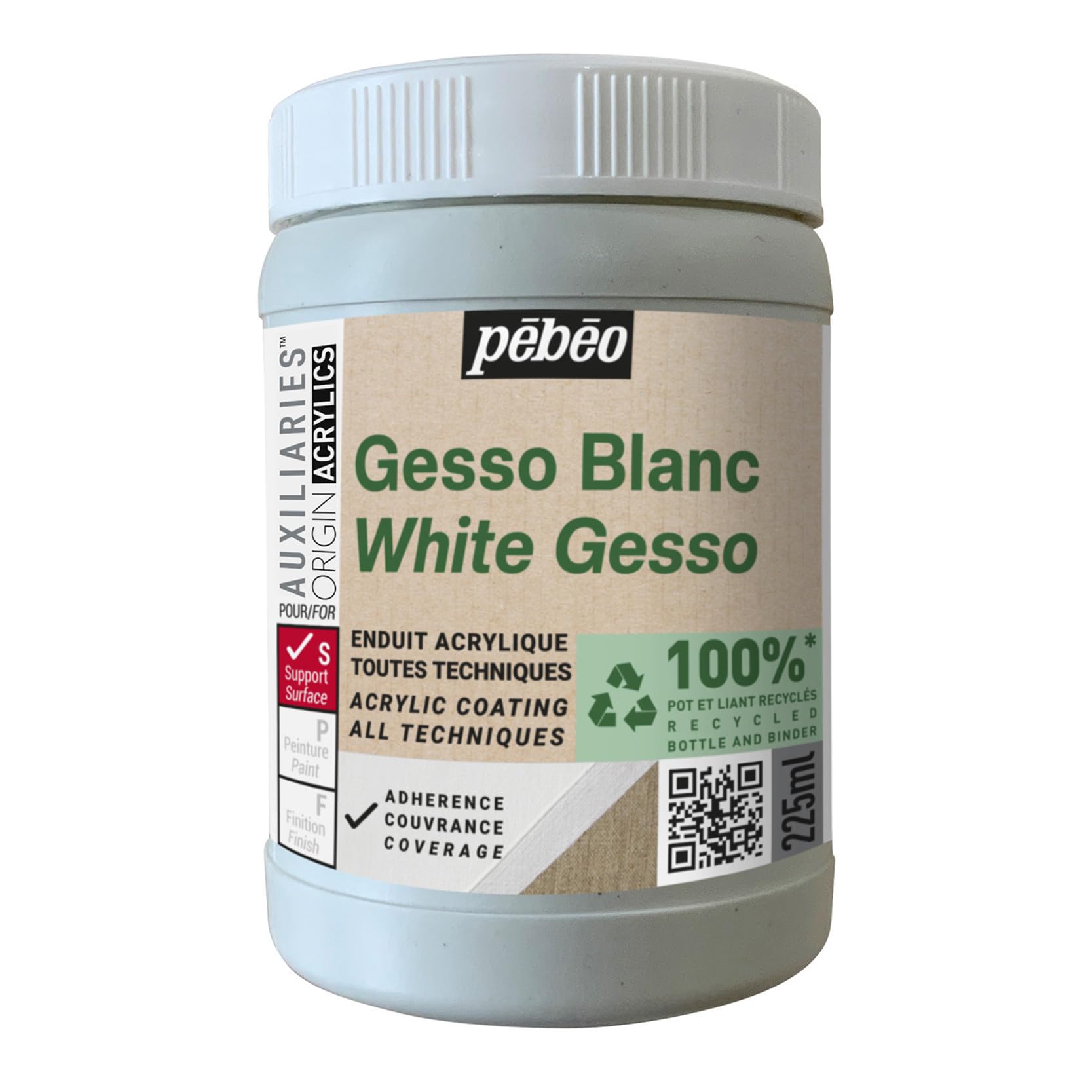 Gesso Pébéo Studio Green 225 ml White