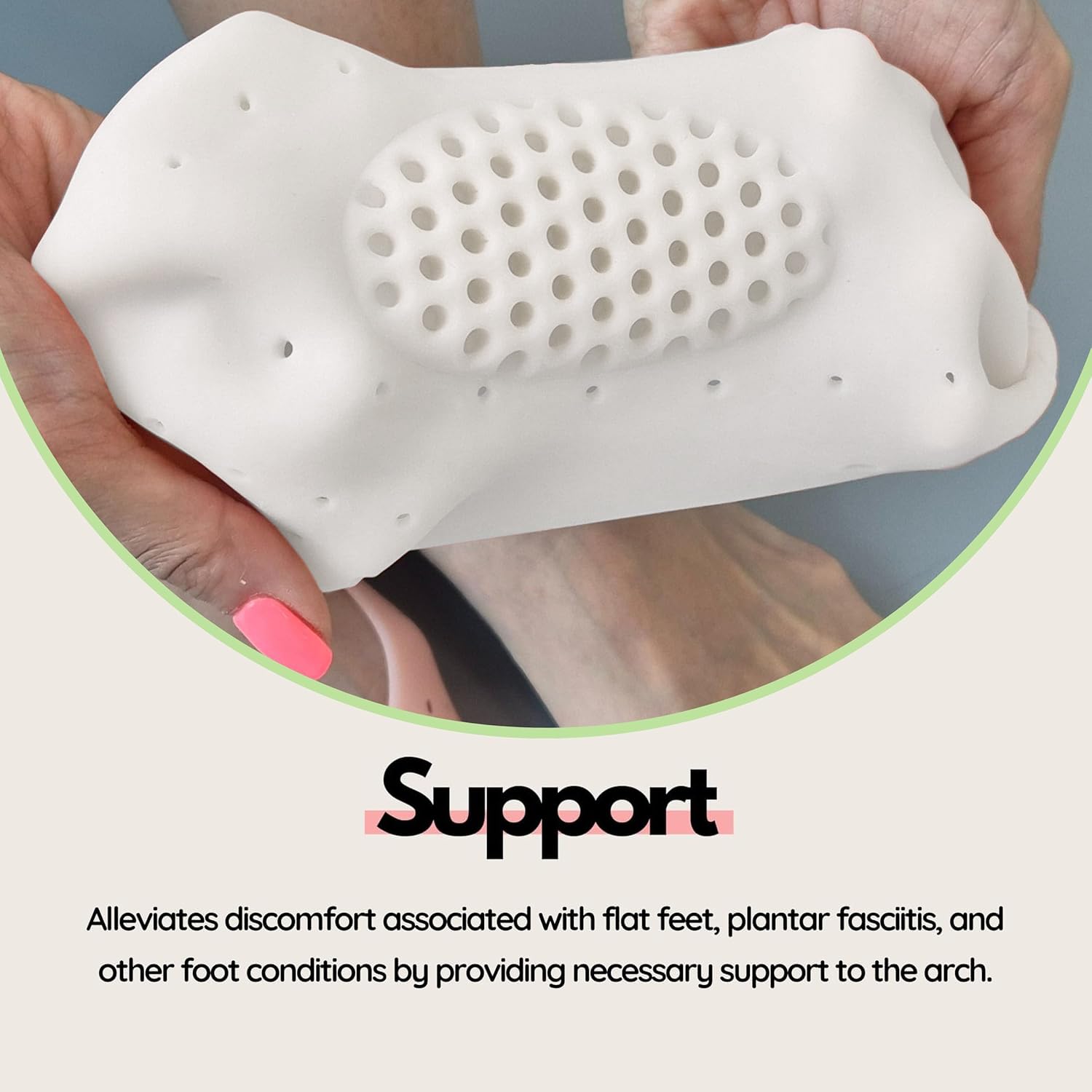SUPERSTUD Silicon Socks For Cracks for Women/Men, Professional Moisturizing Silicone Gel Socks with Arch Support, Treatment for Dry Crack Feet Hydrating Spa Socks for Heel Repair (WHITE, Free Size) - Image 2 thumbnail