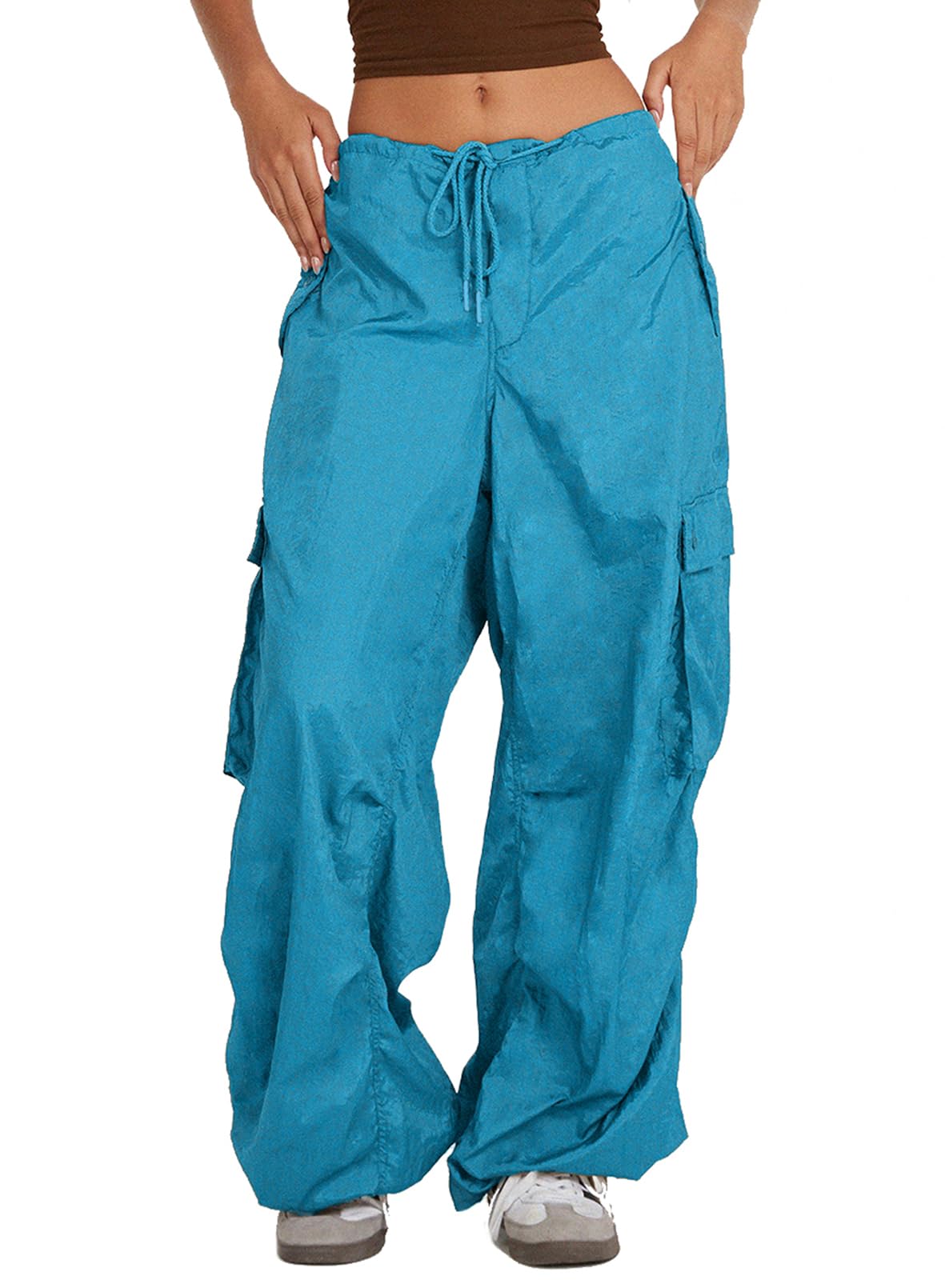 ARTFREE Cargo Pants for Women Baggy Parachute Pants