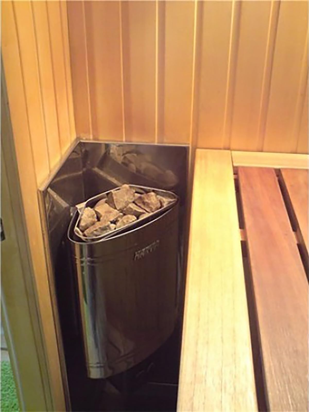 Harvia Delta D23 2,3 kW Black forno per sauna con controllo integrato Riscaldatore per sauna Nero