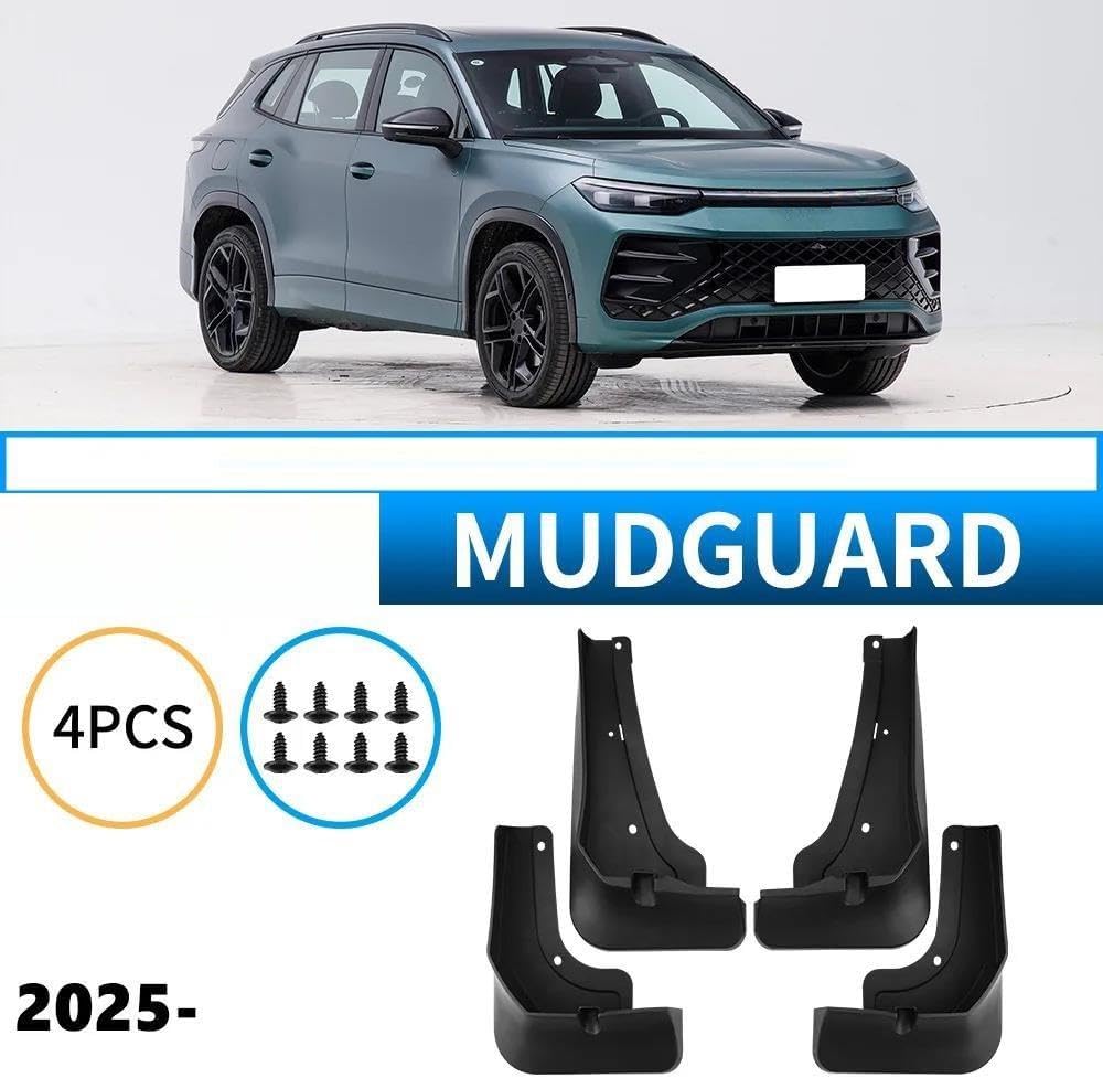 Car Splash Proof for Tayron L 2025- Anti-mud Mudguards Mud Flaps Splash Guards Wheels Car Accessories 4Pcs