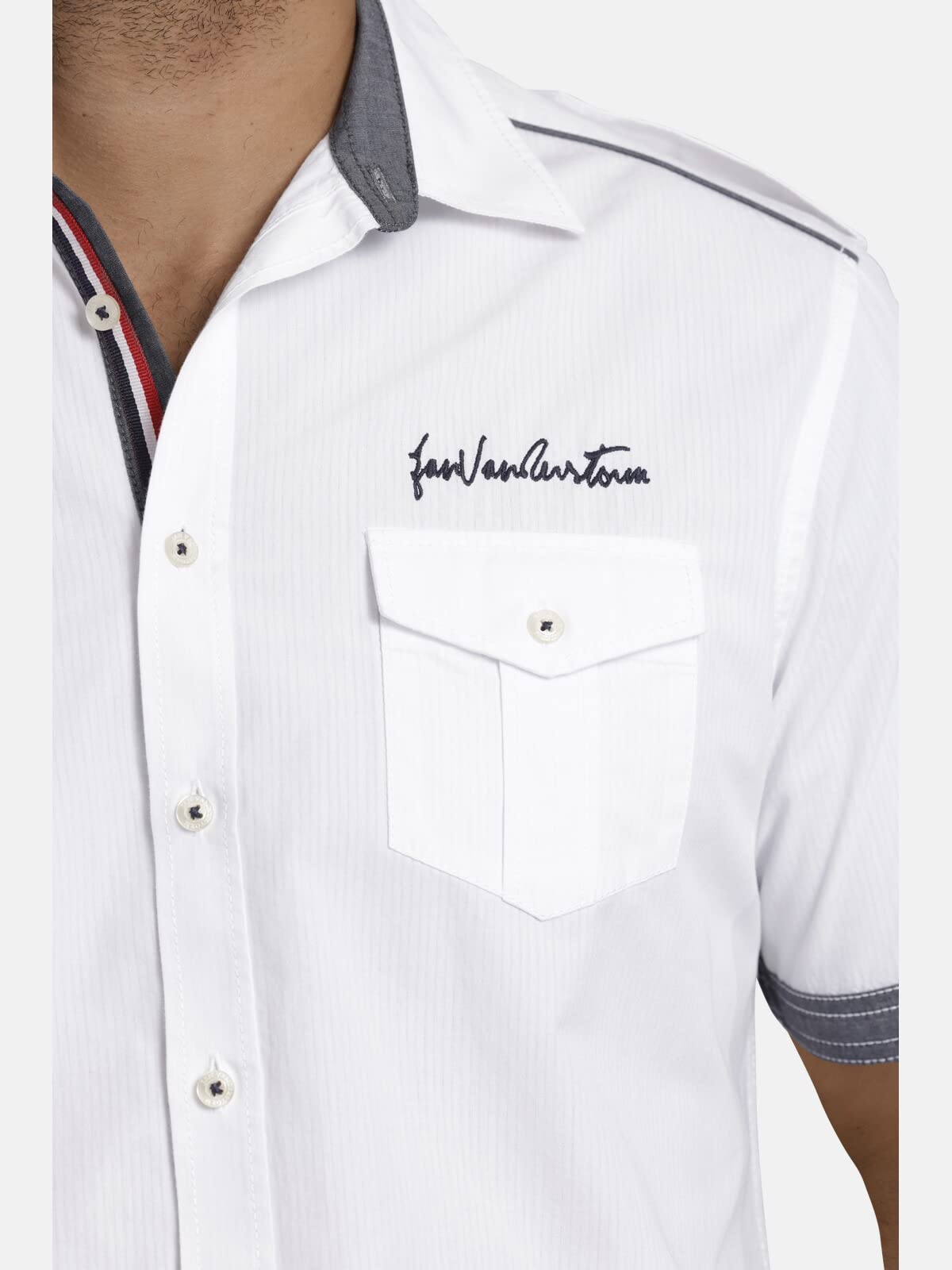 Jan Vanderstorm Camicia da uomo a maniche corte Skirnir