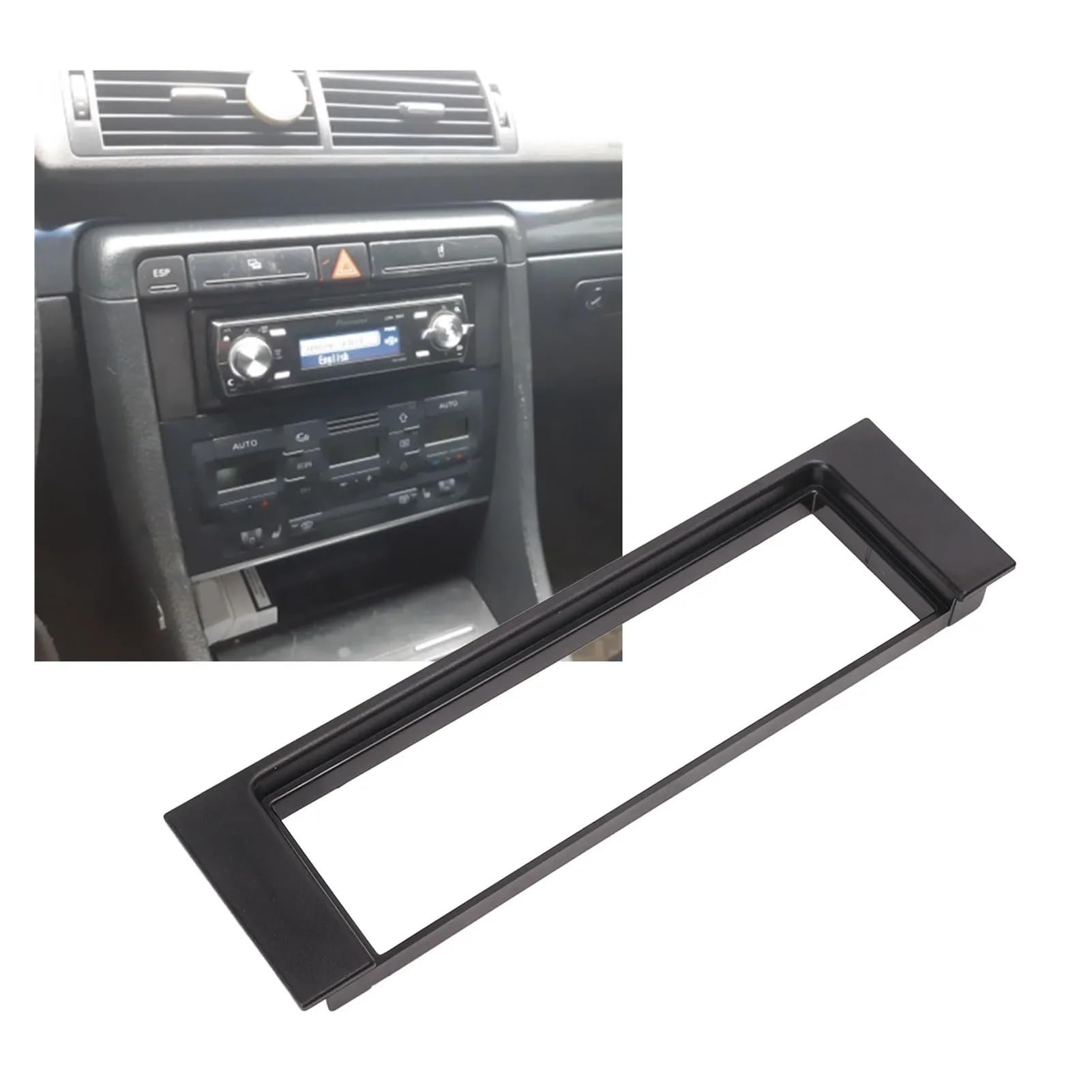Mascherina Autoradio Cornice Stereo 1 DIN per A4 4B 2001 2002 2003 2004 Radio Stereo Pannello Cornice Auto Fascia Dash CD Dvd Installazione Trim