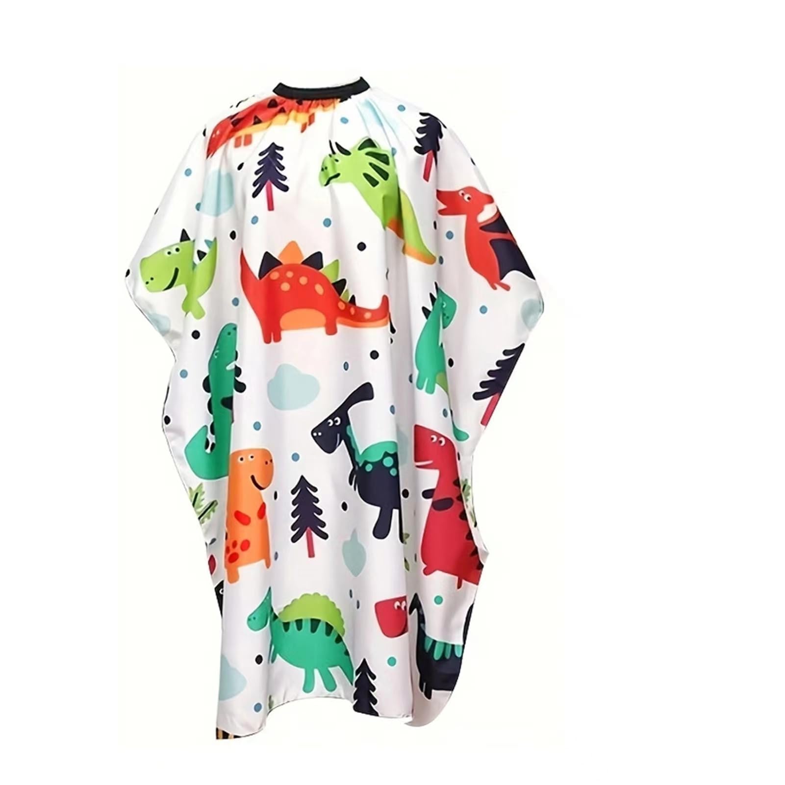 Okaywork Capas de Peluquería para Niños, Impermeable Capa de Corte Peluqueria, Capa peluqueria de Cortar Cabello Delantal con Patrón de Dinosaurio, Profesional Capa barbero de Corte de Pelo para Niños