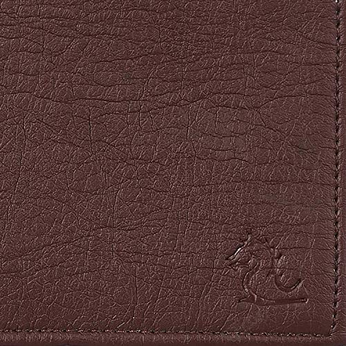 Image of KARA Brown Men's Faux Leather Wallet - Bifold Wallet for Men with De-Attachable Card Holder Sleeves