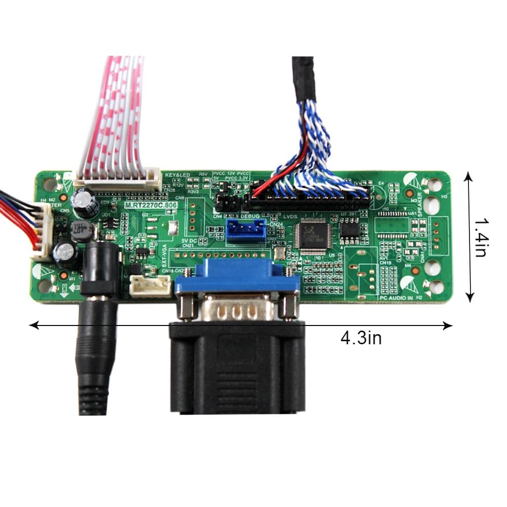 VSDISPLAY 19-calowy zestaw ekranu LCD 1280x1024 450 nitów z płytą kontrolera VGA