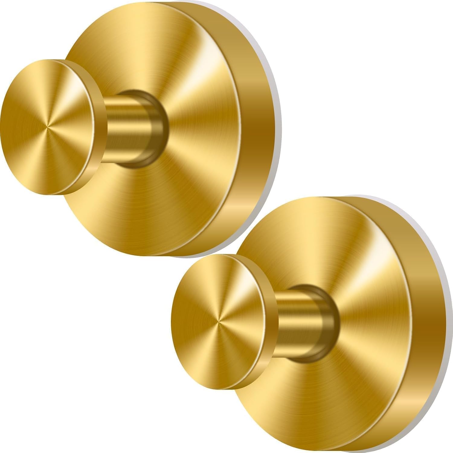 2Pcs Gold Suction Cup Hooks for Shower, Easter Wreath Hooks for Front Door Window Glass Bathroom, No-Drill Removable Shower Accessories for Inside Shower Towel Robes Hanger, Garland Hook for Hanging