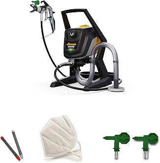 ControlPro 250R - Airless Paint Sprayer for Wall & Ceiling/Wood & Metal paint - interior and exterior usage, covers 15 m² in 2 min, 110 bar, adjustable spray pressure, 9 m hose