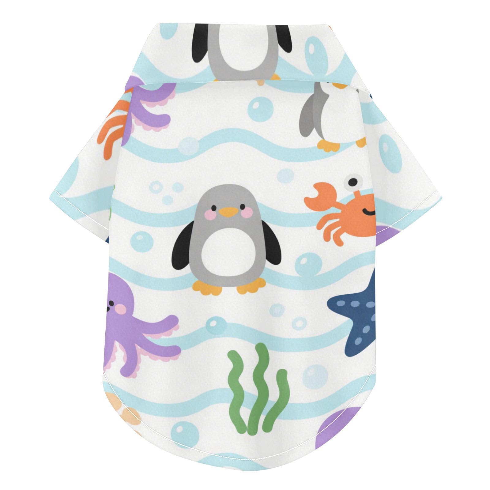 T-shirt d'été pour chien motif pieuvre vêtement respirant pour chiot et chat