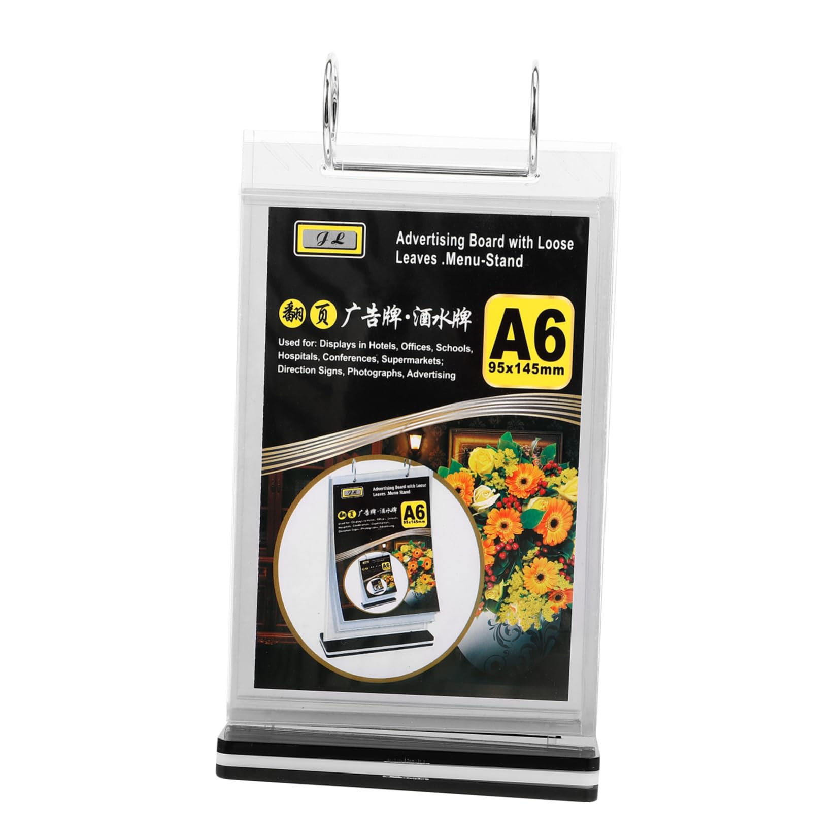 15piezas Soporte De Menú Vertical Base Para Exhibición De Mesas Display Transparente Para Restaurantes y Eventos