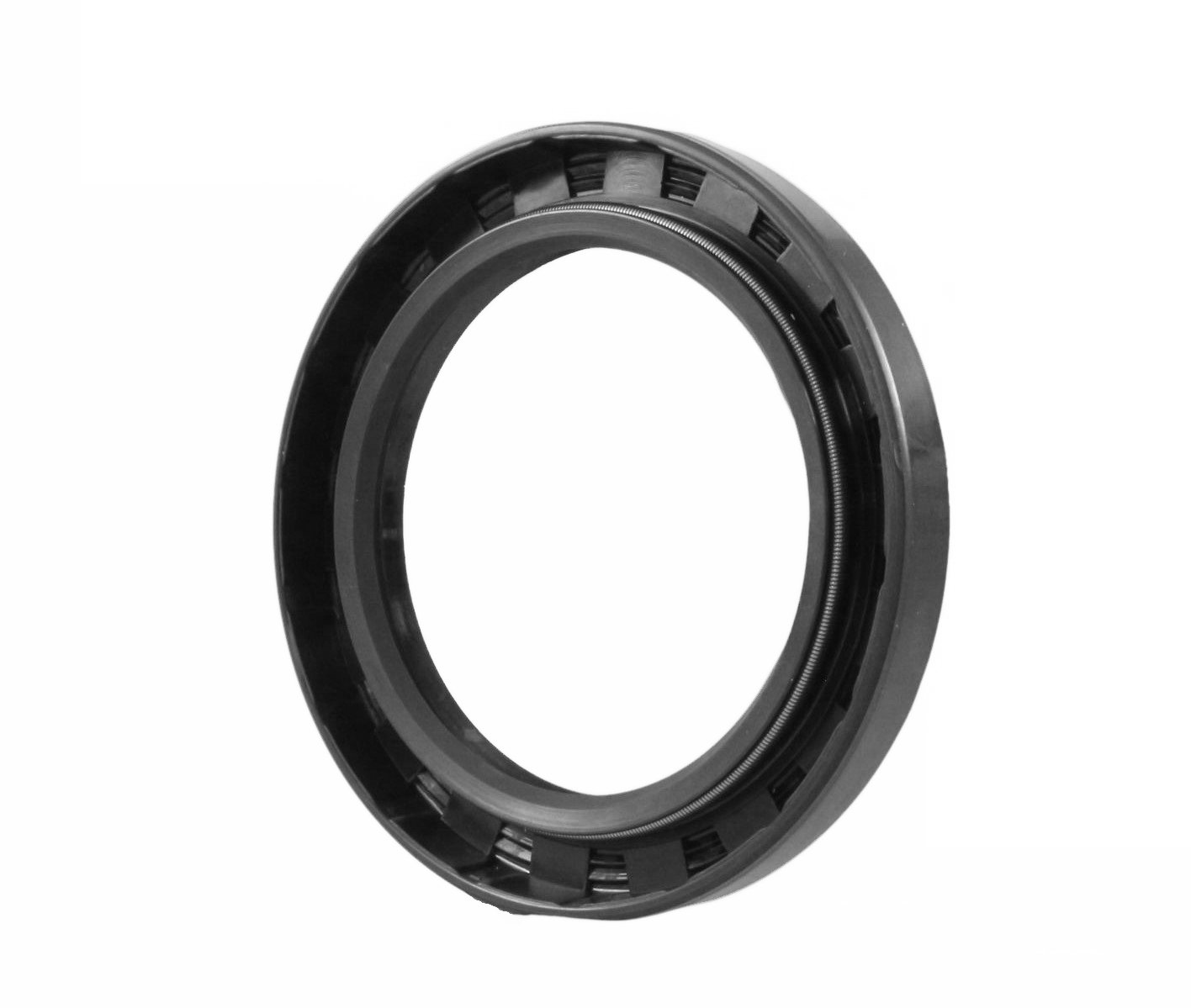 EAI 10mm X 20mm X 5mm TC Double Lip Oil Seal With Spring (2-Pack) - Nitrile Rubber, Metal Case, For Shafts & Bearings