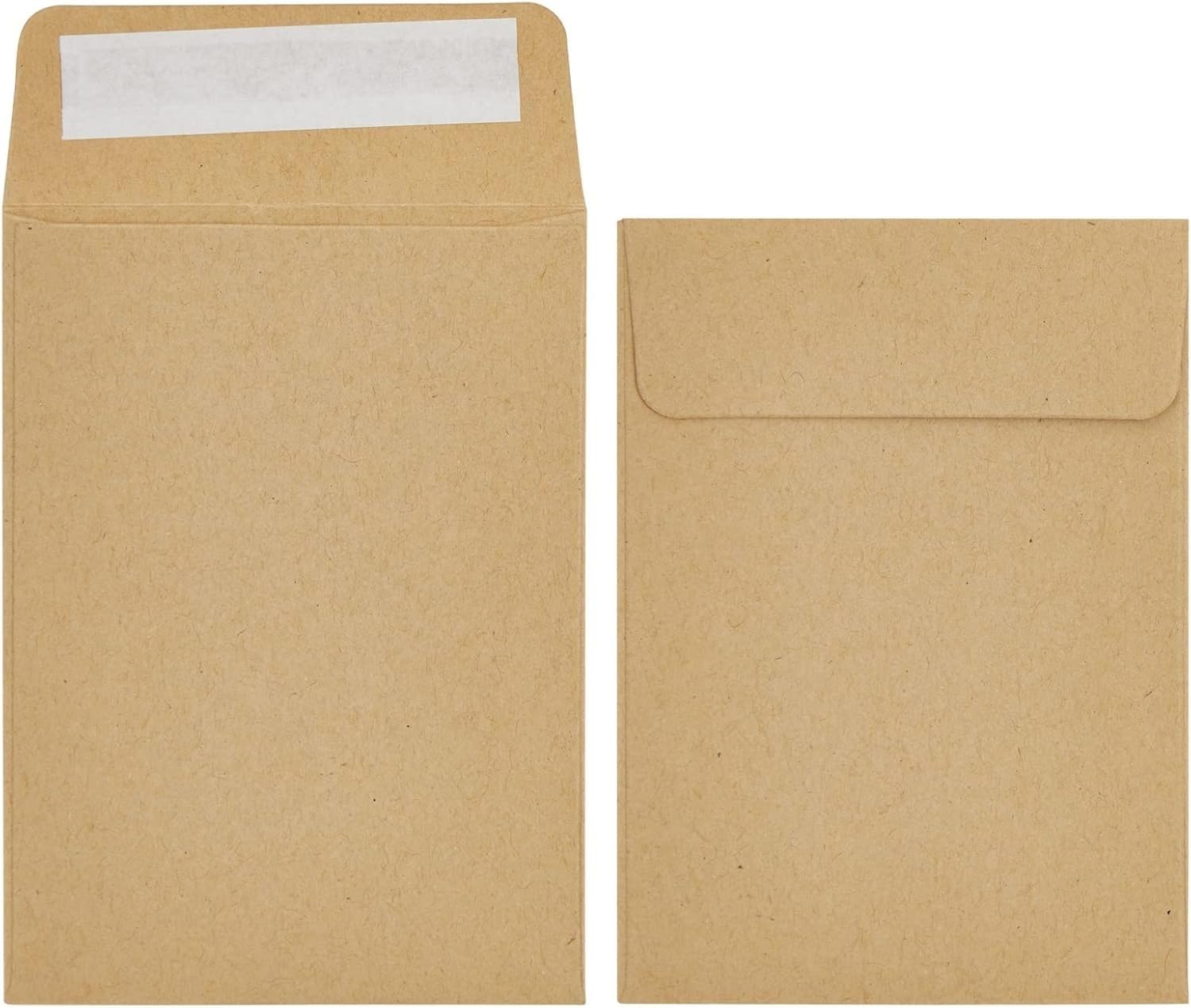 400 mini enveloppes vierges carrées en papier kraft