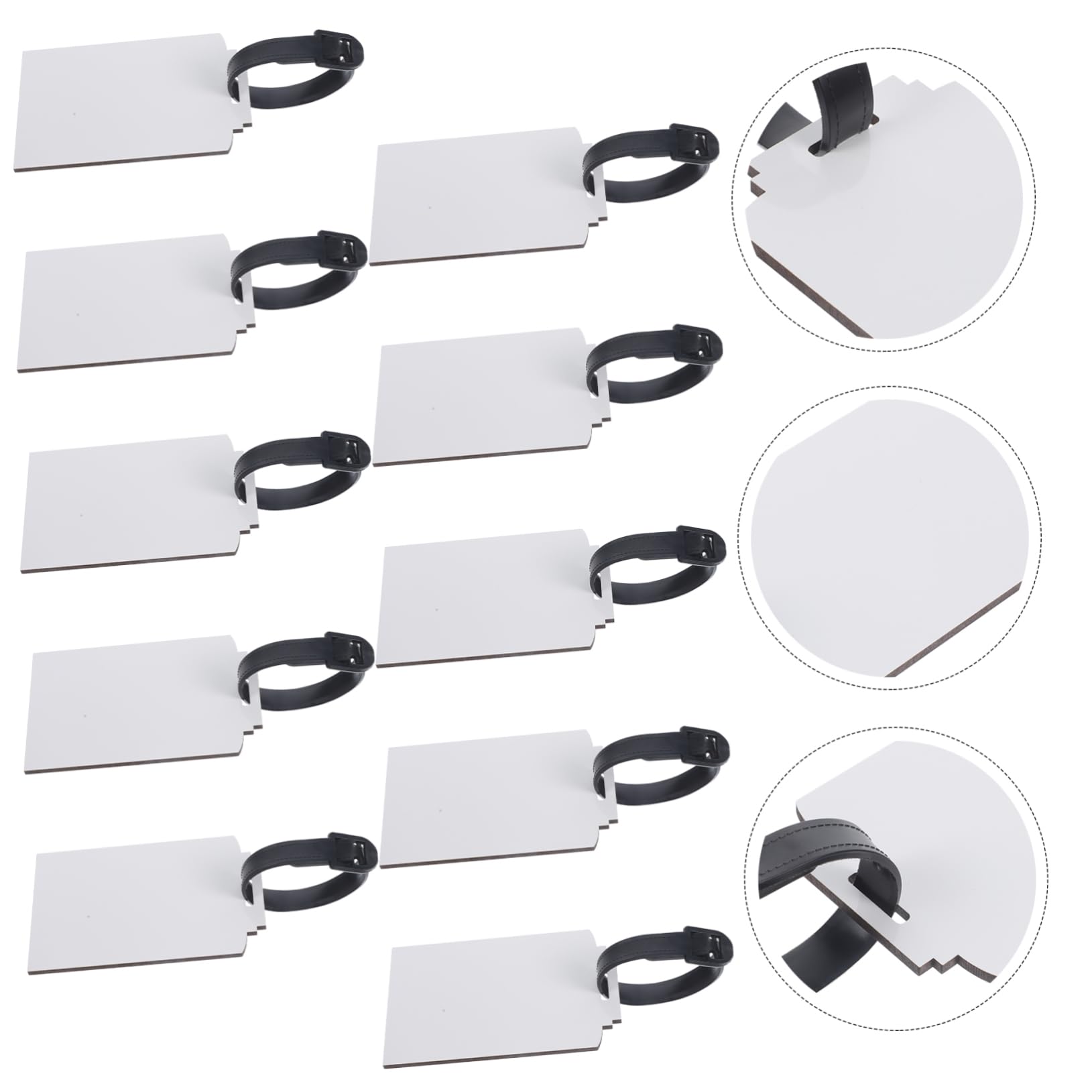NUOBESTY 5 Set Di Etichette Per Bagagli Vuote A Trasferimento Termico Etichette Da Viaggio Etichette Per Borse Da Viaggio Etichette Per Bagagli Vuote Per Fai Da Te Etichette Per