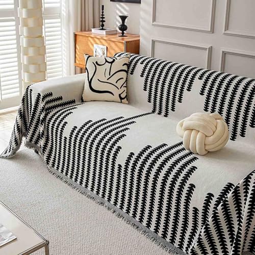 Funda para sofá chaise longue, funda de sofá grande estampada con manta para perro, protector de sofá, manta para mascotas, 180 x 300 cm
