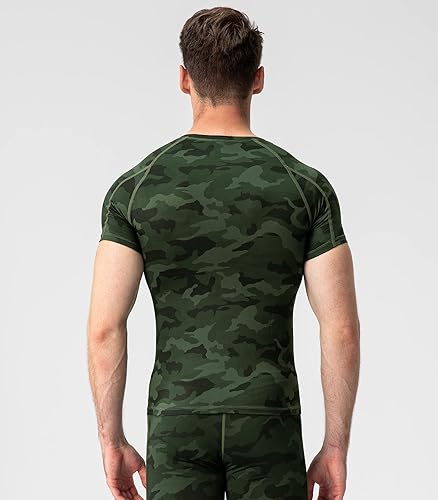 Miniatura 3 de SPVISE Camisetas de compresión para hombre, de manga corta, para entrenamiento, gimnasio, correr, secado fresco, deportes, capa base, atléticas,