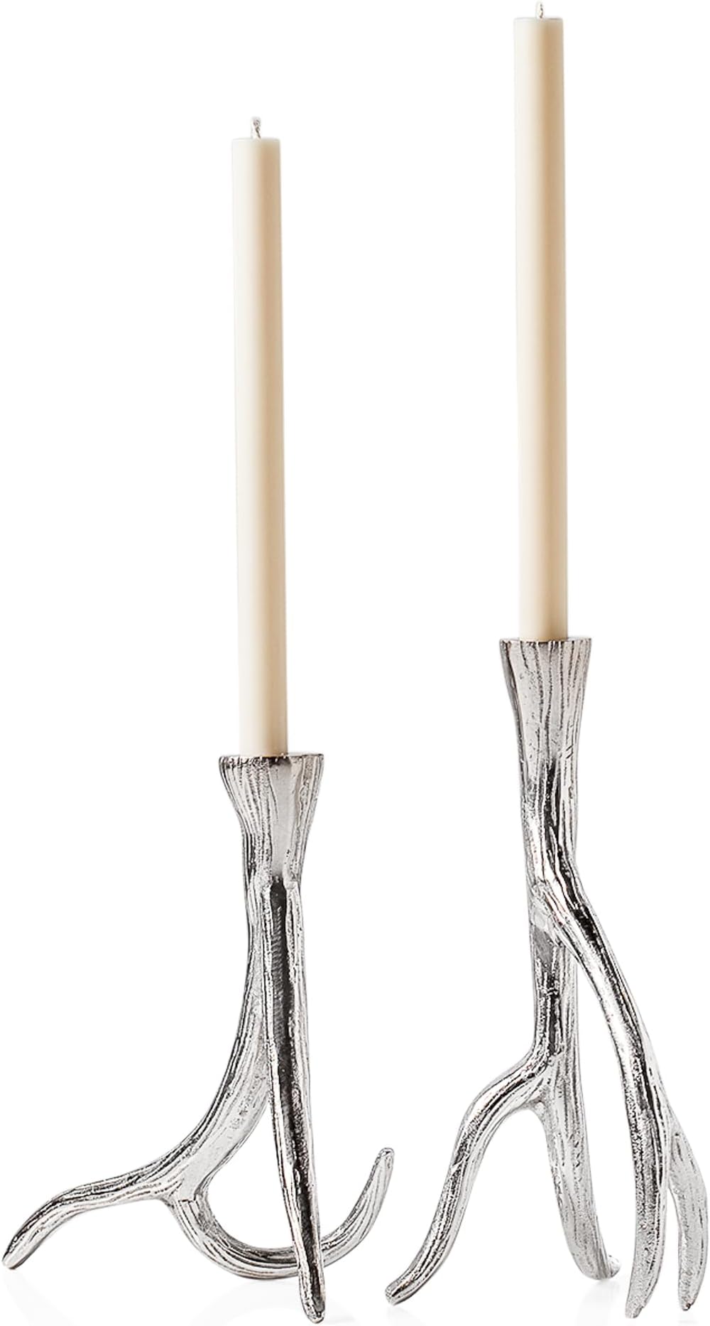 myhouseofgift Realistic Antler Décor Taper Candle Holder