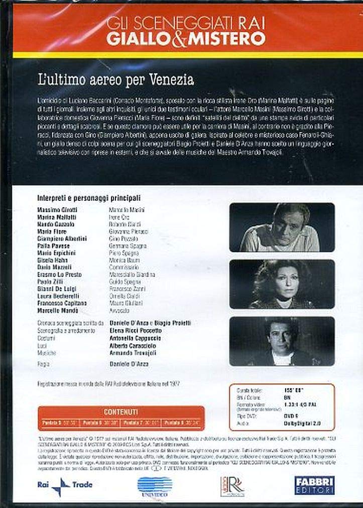 L'Ultimo Aereo per Venezia Serie TV completa 2DVD (8 Puntate)