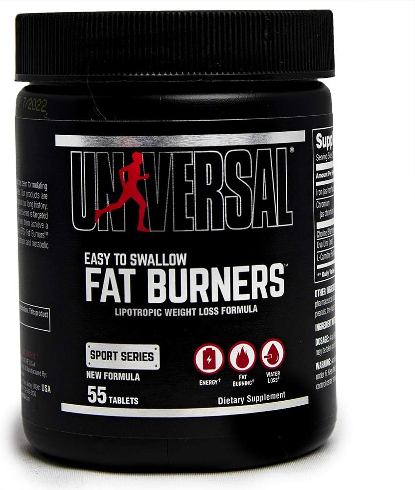 Universal Nutrition Fat Burners Capsules - 2 x Pack of 55 (110 Capsules)