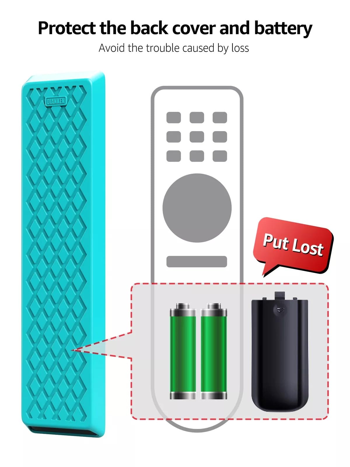 ZWP Funda de silicona para mando a distancia Philips Android TV NH800UP RF402A-V14, azul | También para mando a distancia URMT47CND0 BT800 URMT26RST004, funda lavable, a prueba de golpes, brilla en la oscuridad