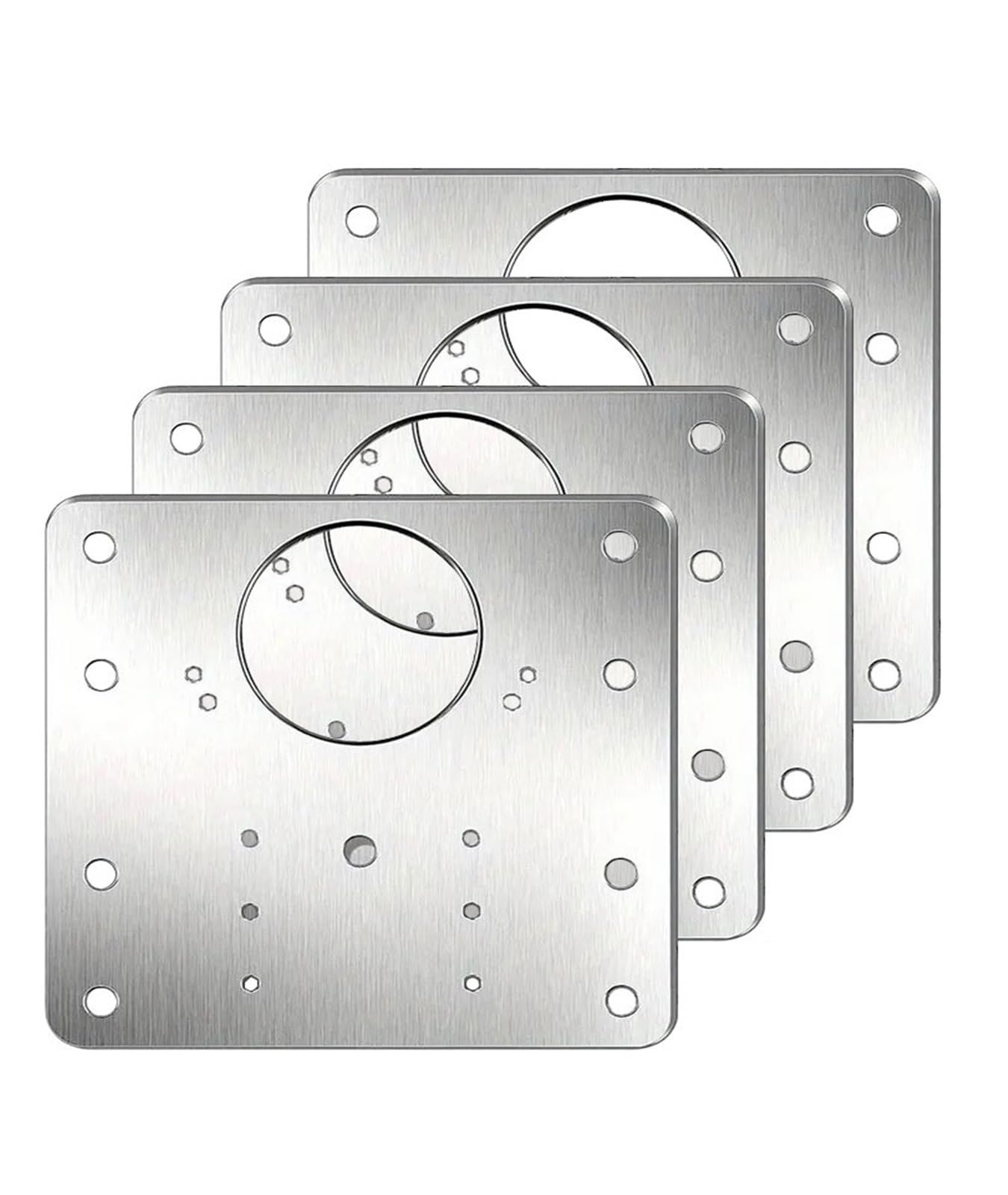 Plaque de montage de charnière en acier inoxydable pour armoire de cuisine durable