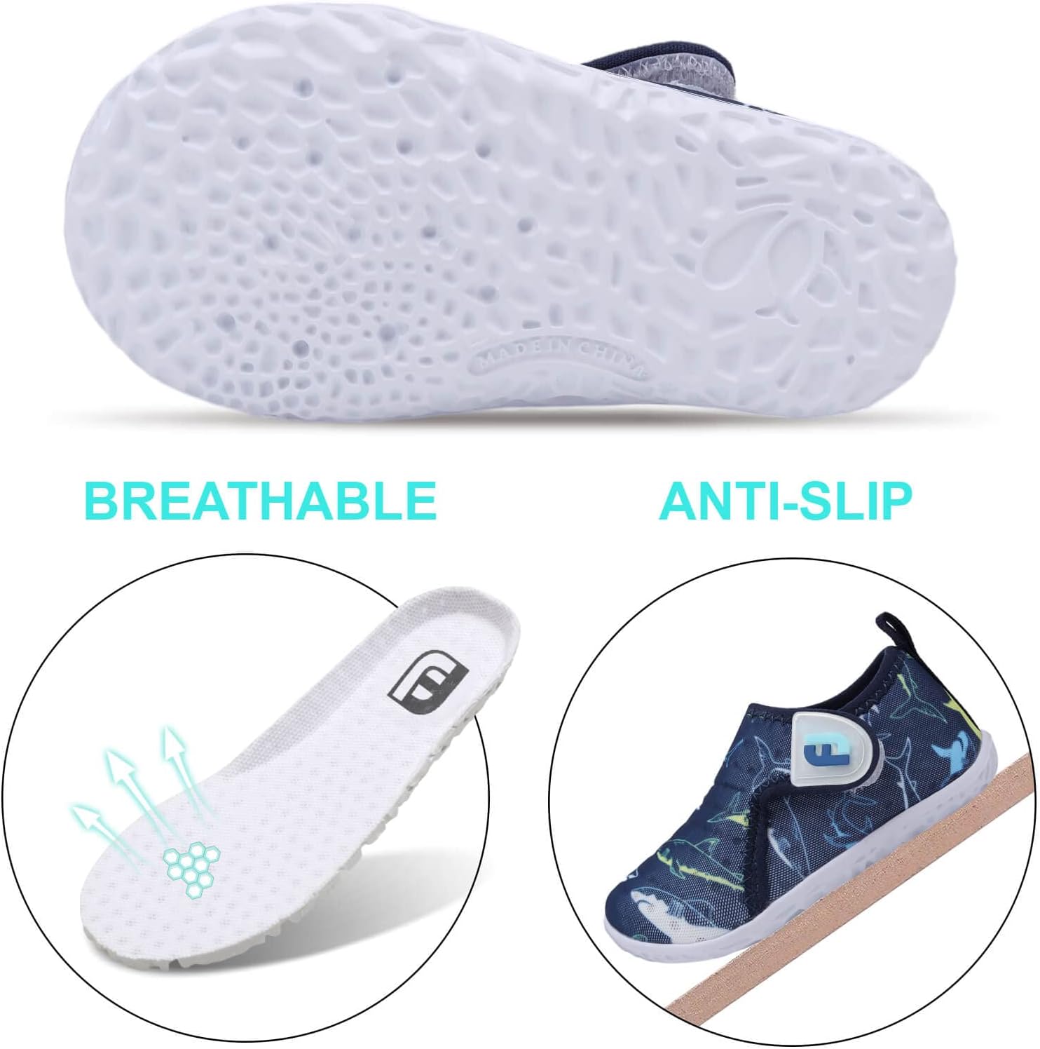 JOINFREE Baby Toddler Water Shoes Boys Girls Sandals Barefoot Kids Breathable Sneakers Shoes for Walking Running - Image 5