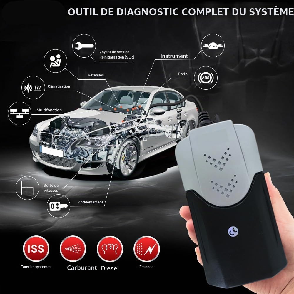 Outils Automobiles Multidiag Pro+ V2021.11 2020.23 VD-150 Double Carte PCB Interface Outil de Diagnostic Scanner Automatique, Scanner TCS Pro Lecteur de Code OBD2 pour Voitures/camions Diag Tool