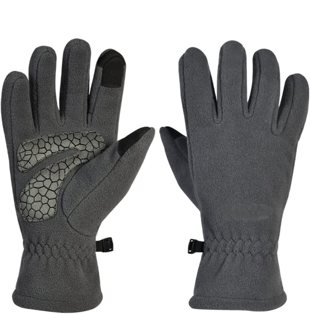 Guanti Bici Guanti Touch Screen Maschili All'aperto Invernali In Pile Polare Cavalcano Guanti Caldi Guanti Palestra (Color : A, Size : 20.8CM)