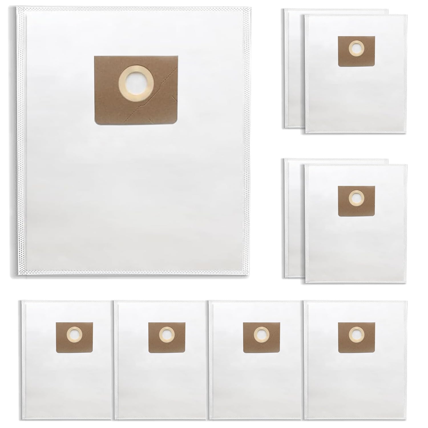 9 Pack Fleece Filter Accessory Bags for Fein Turbo I Vacuum, Also Fit Turbo I HEPA & Dustex 25L Wet/Dry Vac Cleaners, 2-3 Times More Effective