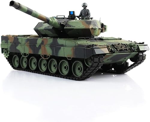Miniatura 3 de Henglong 2.4GHz 116 Escala Radio Control Remoto Alemán Leopardo 2A6 Rc Aire Suave Rc Batalla Tanque Humo y Sonido