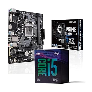 Intel Core i5-9400F LGA1151 Desktop Processor 6 Cores up to 4.10GHz 9MB Cache Bundled with Prime H310M-E R2.0 Motherboard