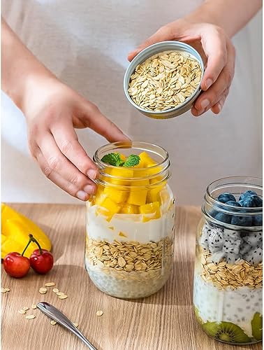 Miniatura 7 de 30 tapas de tarro de masón de boca regular, a prueba de fugas, tapas sólidas de almacenamiento de masón, tapas de metal para conservas de conservas,