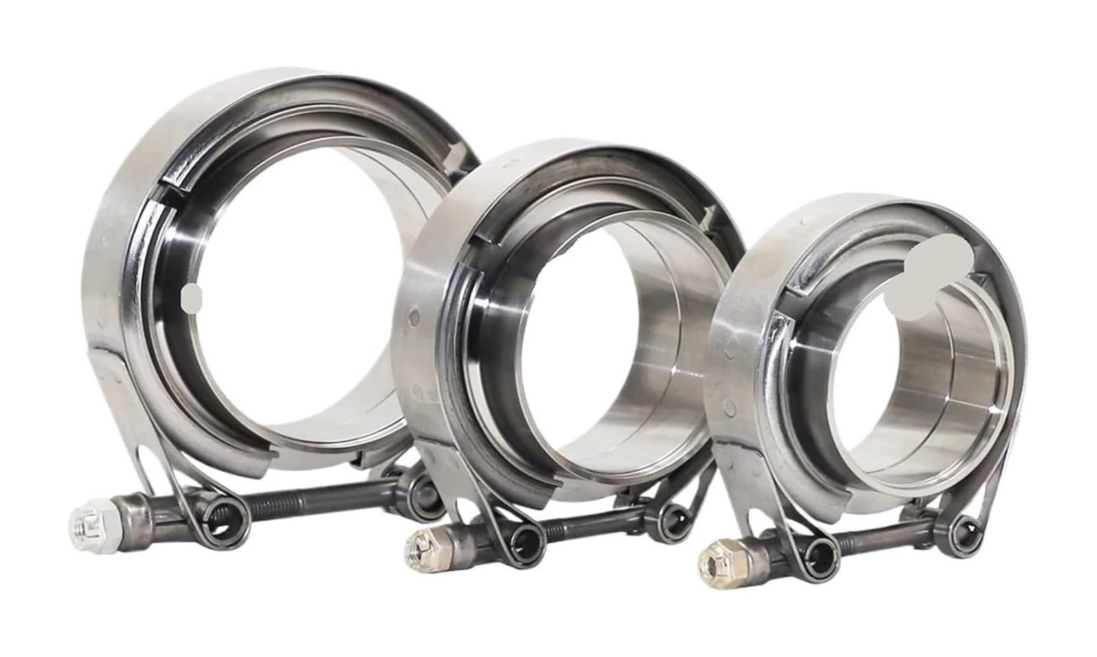Fascette per tubi flessibili, Kit Flangia Maschio Femmina for Tubo Di Scarico Con Morsetto Turbo Vband In Acciaio Inossidabile Universale Da 1,5-6 Pollici