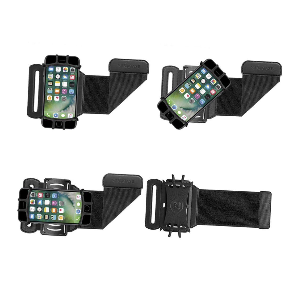 Housoutil 3 Piezas Soporte para teléfono de Pulsera portamovil sujeta moviles Soporte Giratorio para teléfono e para de muñeca e para Celular Pulsera de