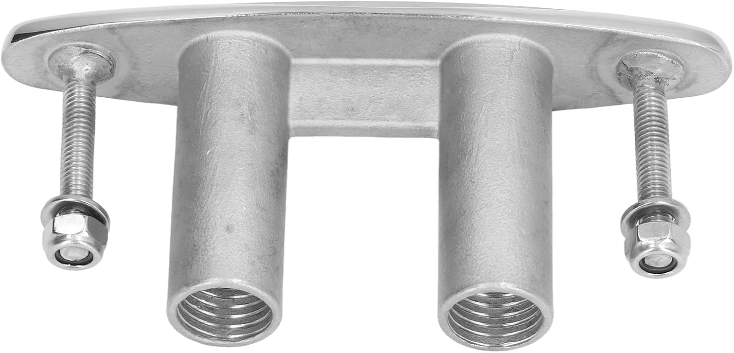 Pull up Boat Cleats, Boat Dock Cleats 5 Inch Pull up Retractable Heavy Duty 316 Stainless Steel Hidden Flush Mount Marine Hardware, Dock Cleats for Marine Yacht Boat Deck Cleat