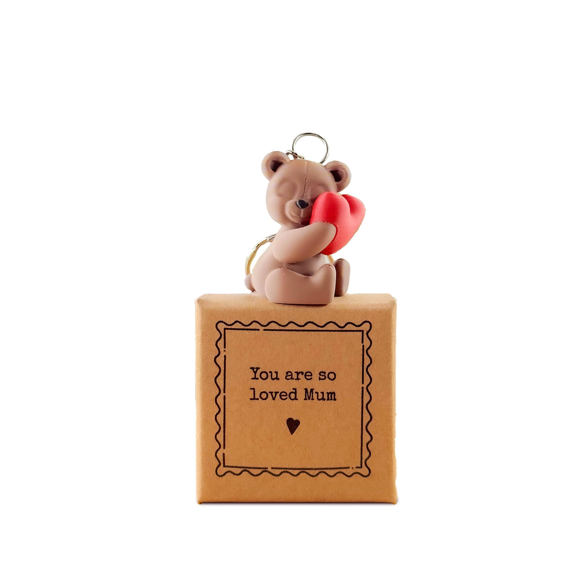 Image Industry “You Are So Loved Mum” Tiny Little Gift – Bear Mini Figurine Keepsake | Mother’s Day Sentimental Gift | Cute UK Handmade Token Present for Mum