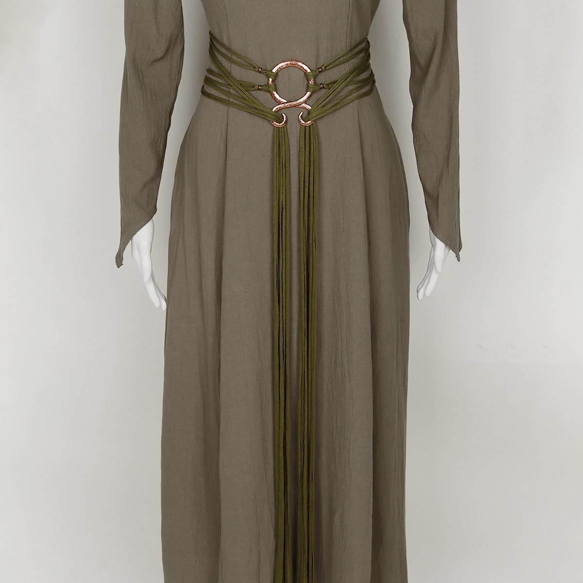 L'VOW Viking Troll Cross Belt Women Medieval Extra Long Rope Belt for Norse Witch Shaman Pagan Ren Faire Accessory - Image 4