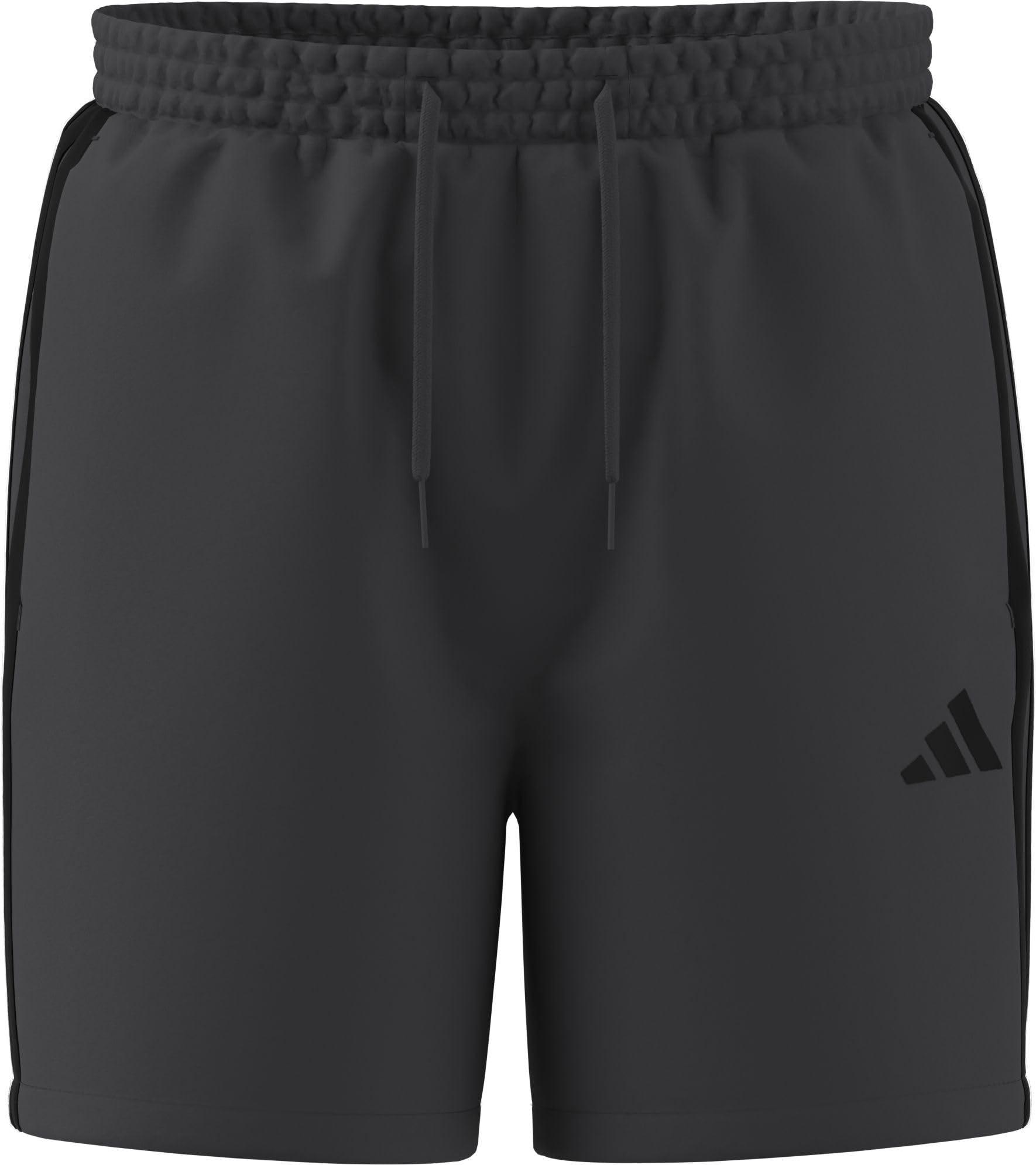adidas Men's Essential Three Stripes Chelsea Base Short Shorts, Grey six/Black, 3XL